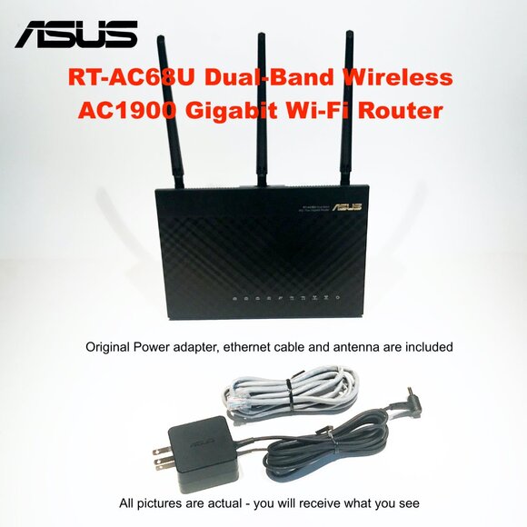 ASUS RT-AC68U Dual-Band Wireless AC1900 Gigabit Wi-Fi Router - Picture 9 of 12